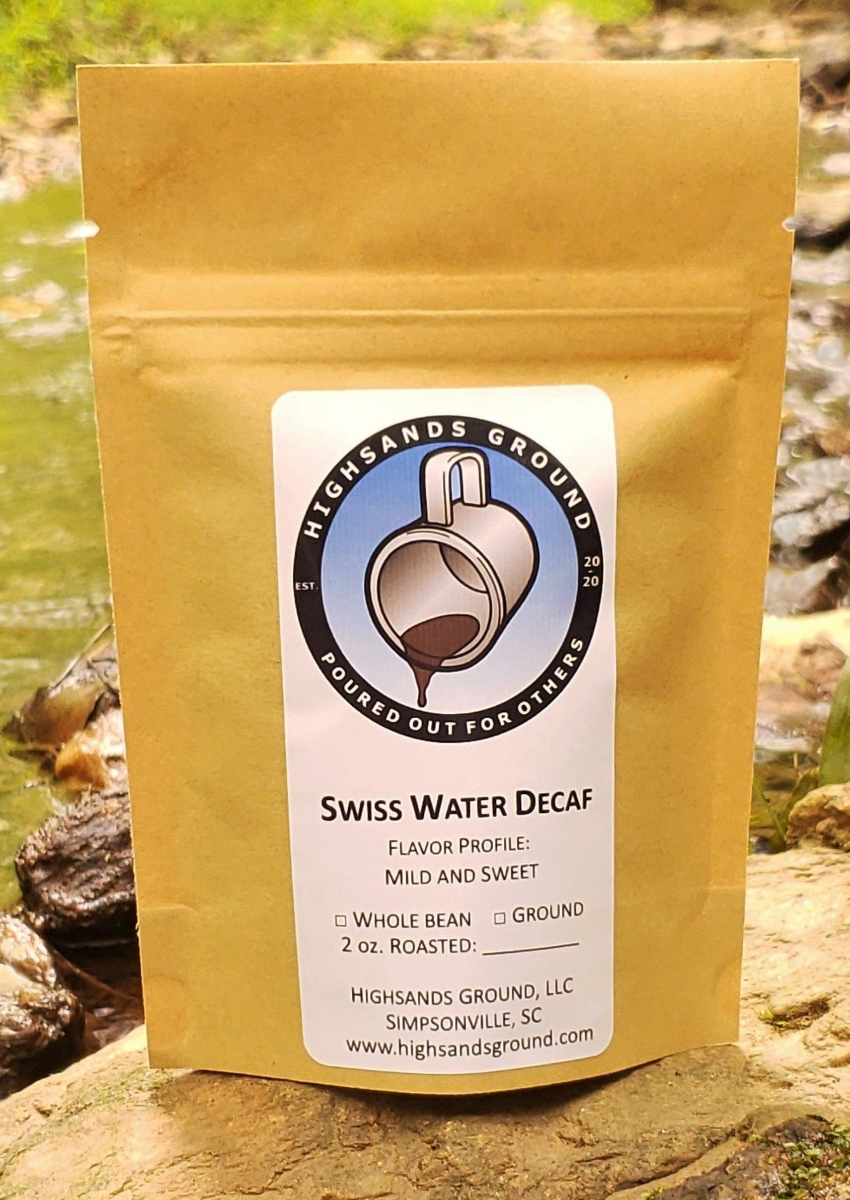 Swiss Water Decaf Coffee - Highsands Ground